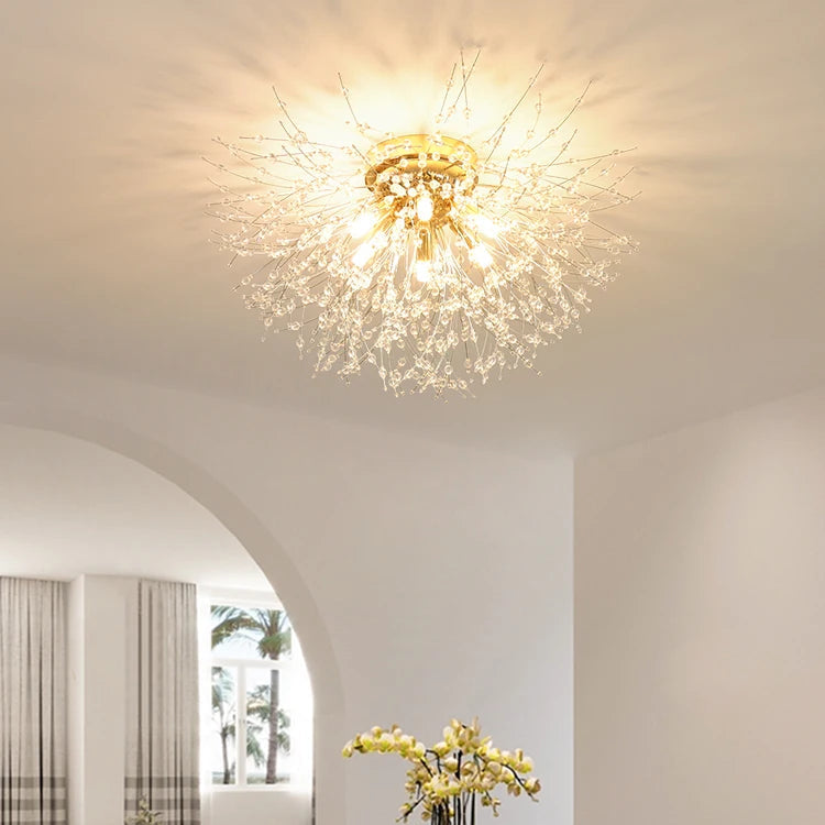 Suspension Luminaire Verre - Or