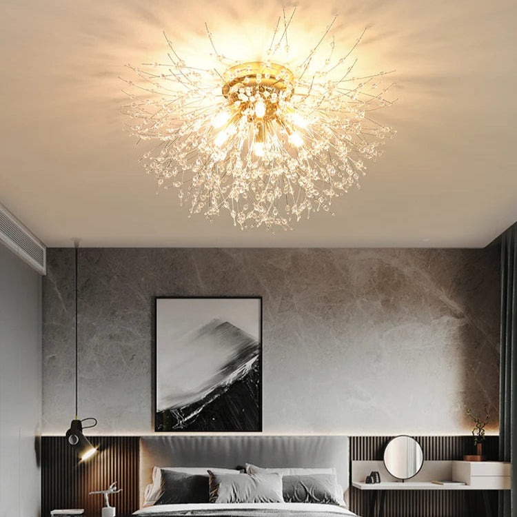 Suspension Luminaire Verre - Or