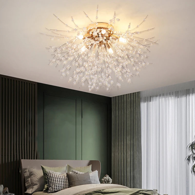 Suspension Luminaire Verre - Or