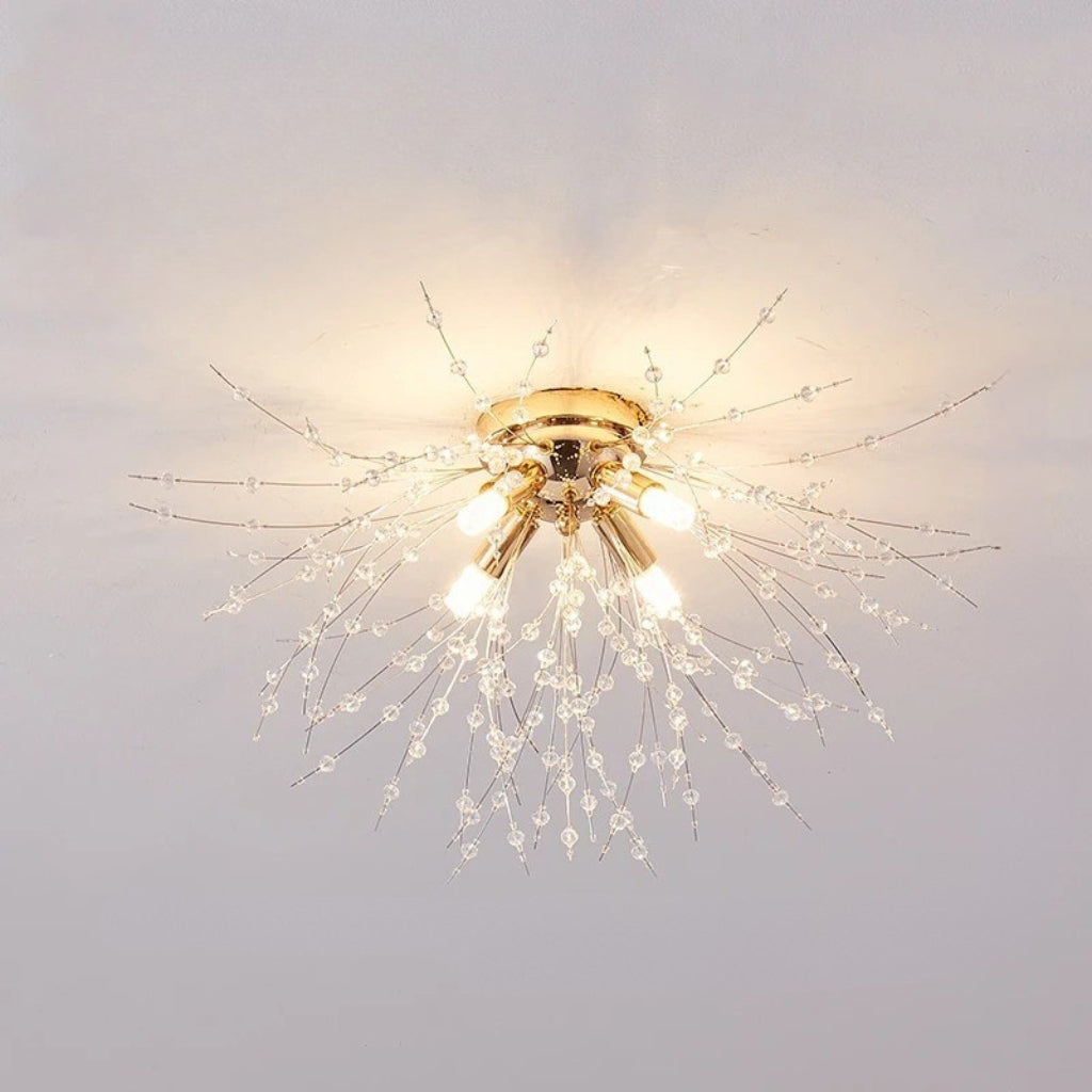 Suspension Luminaire Verre - Or