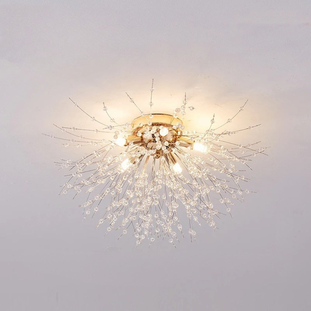 Suspension Luminaire Verre - Or