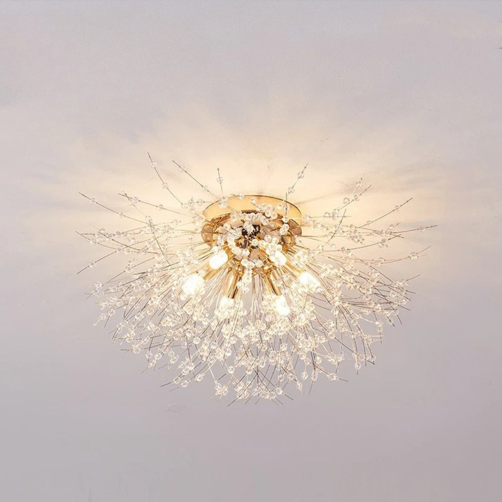 Suspension Luminaire Verre - Or