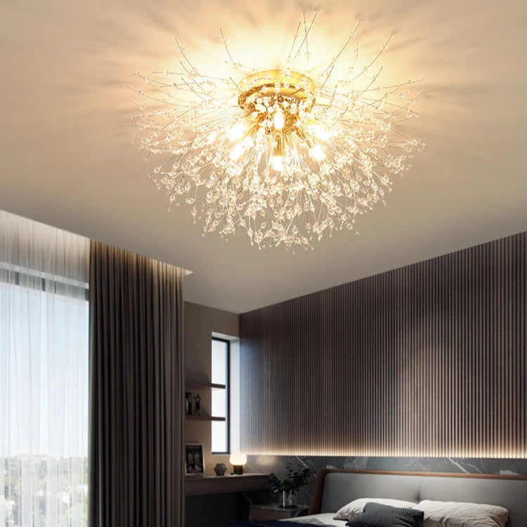 Suspension Luminaire Verre - Or