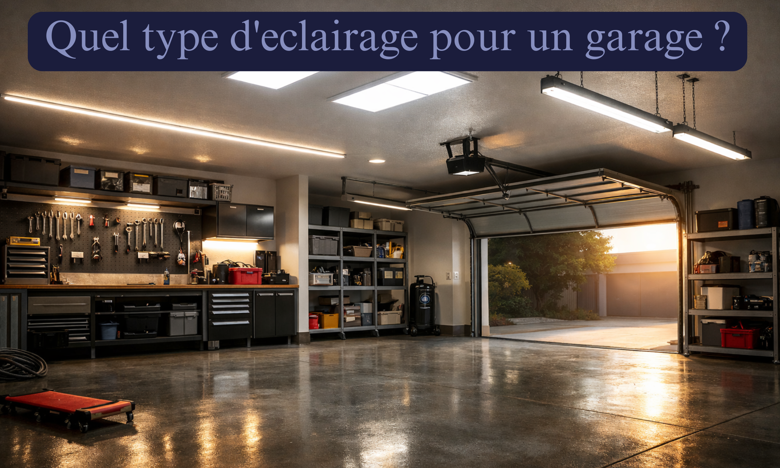 Quel type d’éclairage pour un garage
