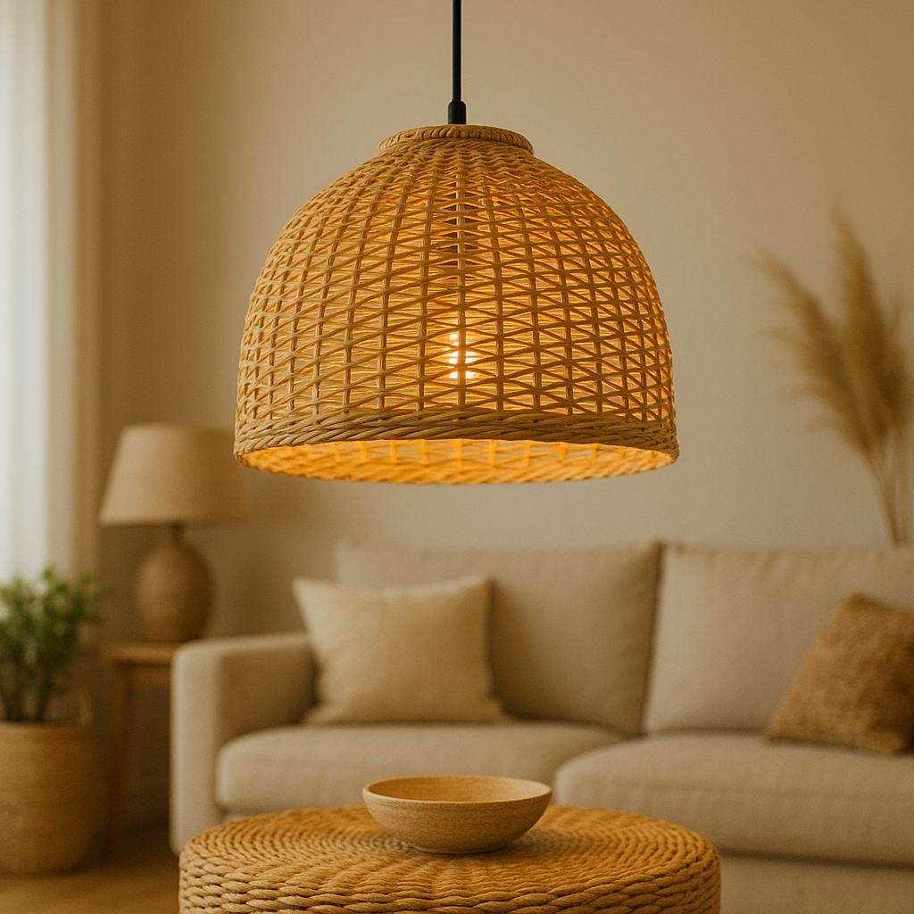 Luminaire En Rotin