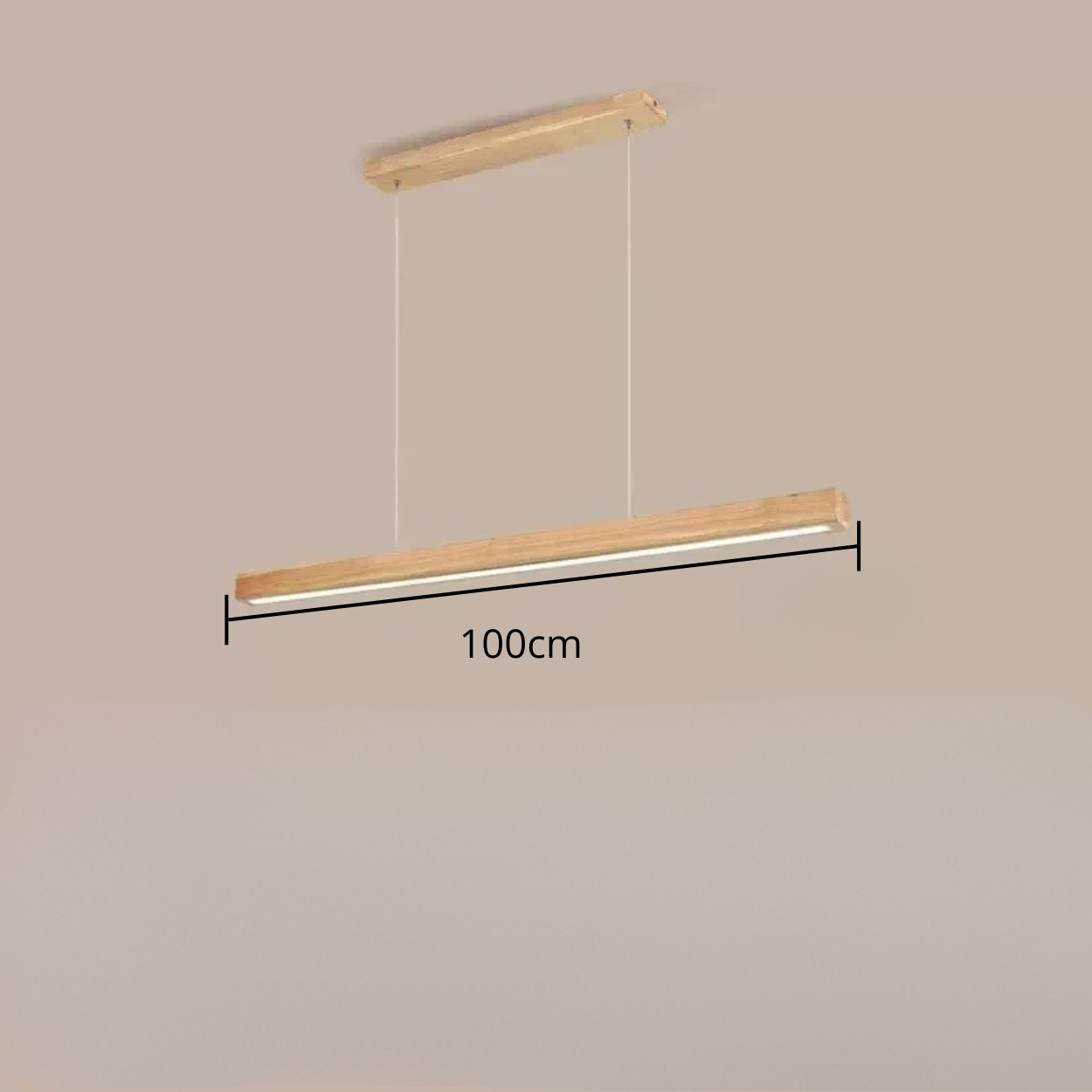 Luminaire Suspendue En Bois - 100cm