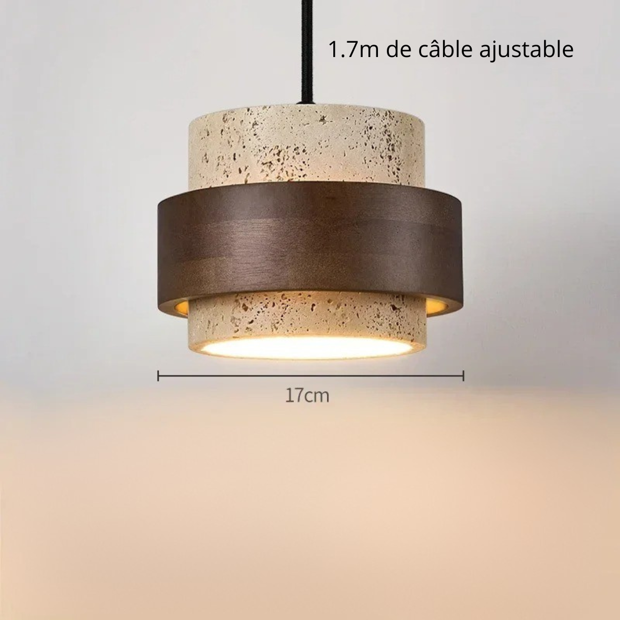 Luminaire En Bois Et Pierre