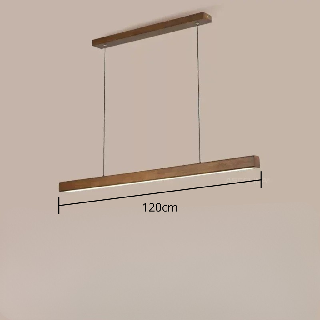 Luminaire Suspendue En Bois - 120cm