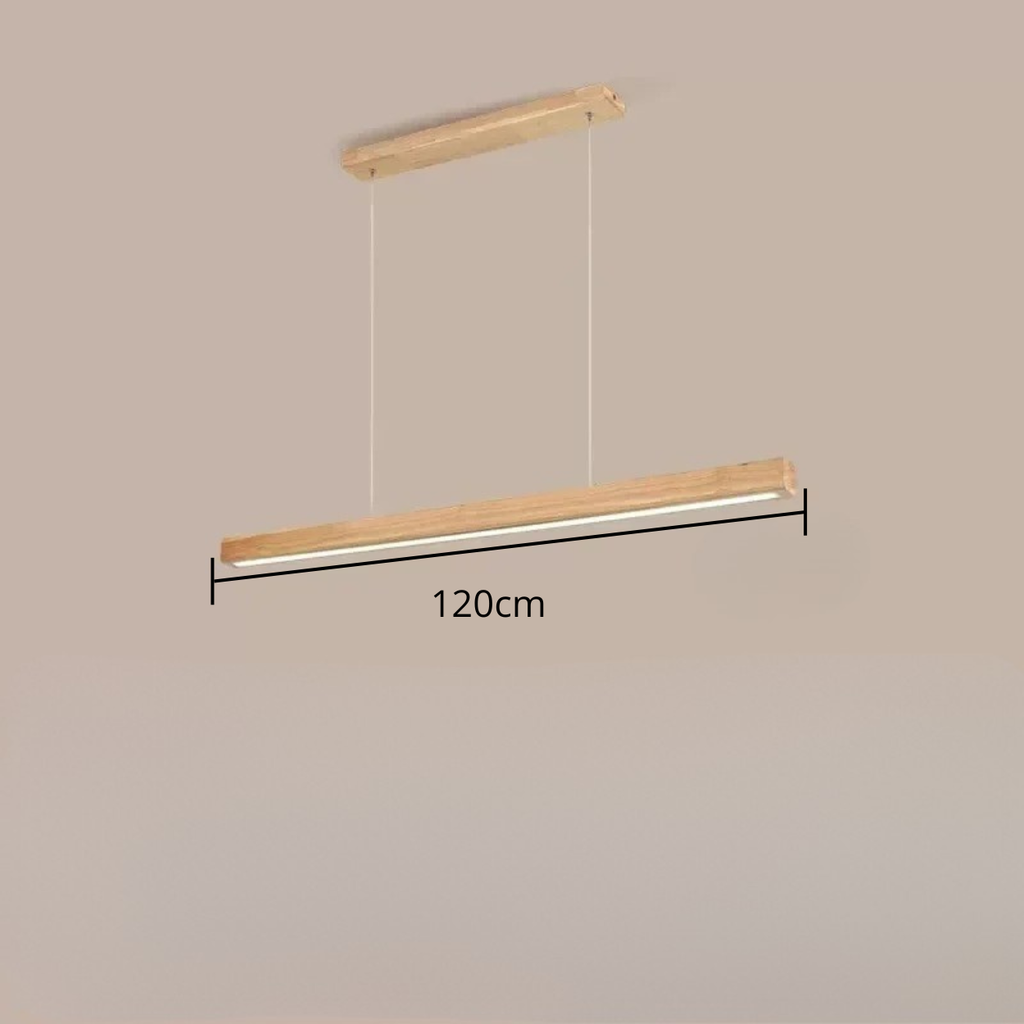 Luminaire Suspendue En Bois - 120cm