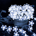 Guirlande Florales Solaire Extérieur - Blanc