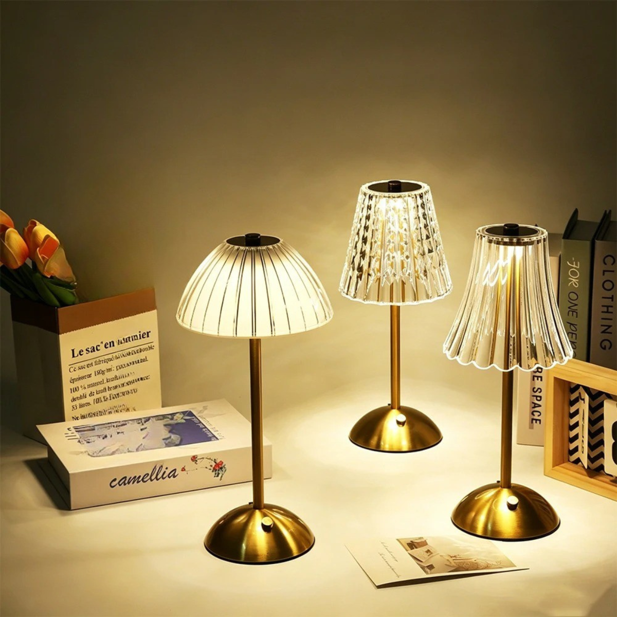 Lampe Sans Fil Cristal