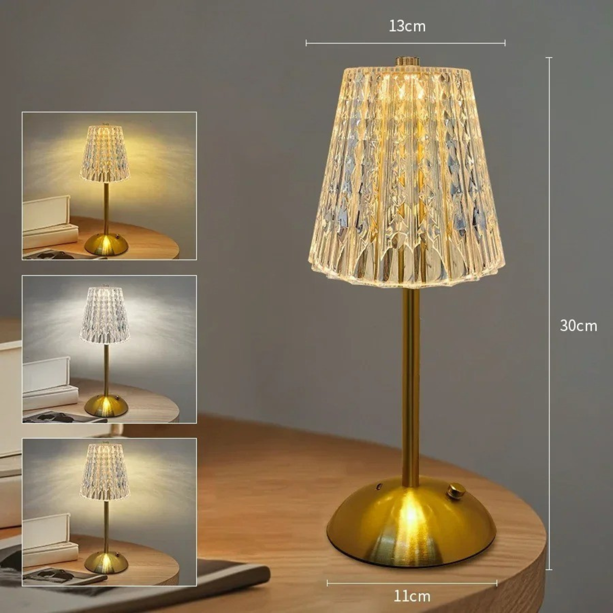 Lampe Sans Fil Cristal