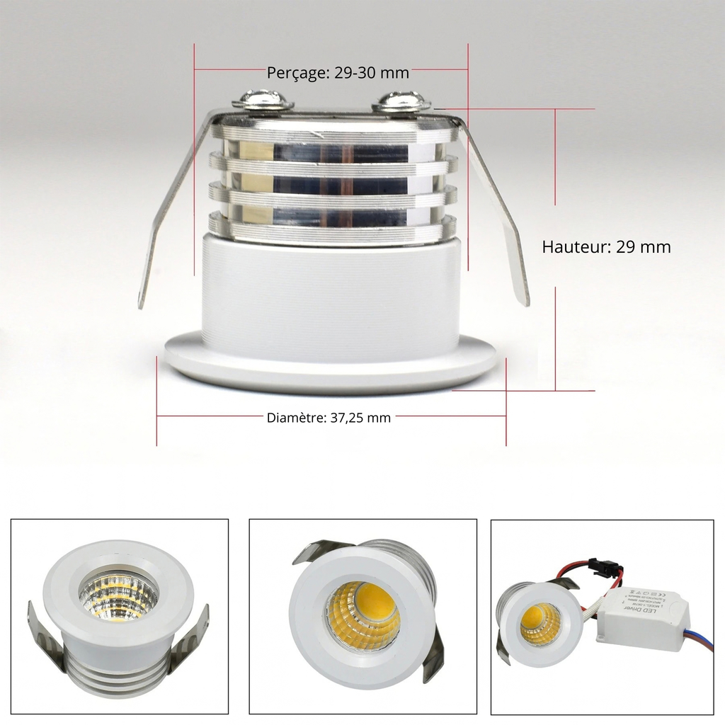Mini Spot Encastrable Meuble