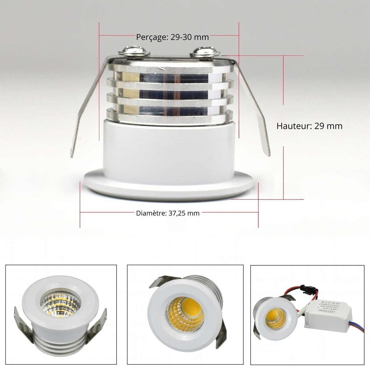 Mini Spot Encastrable Meuble