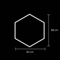 Luminaire LED hexagonal