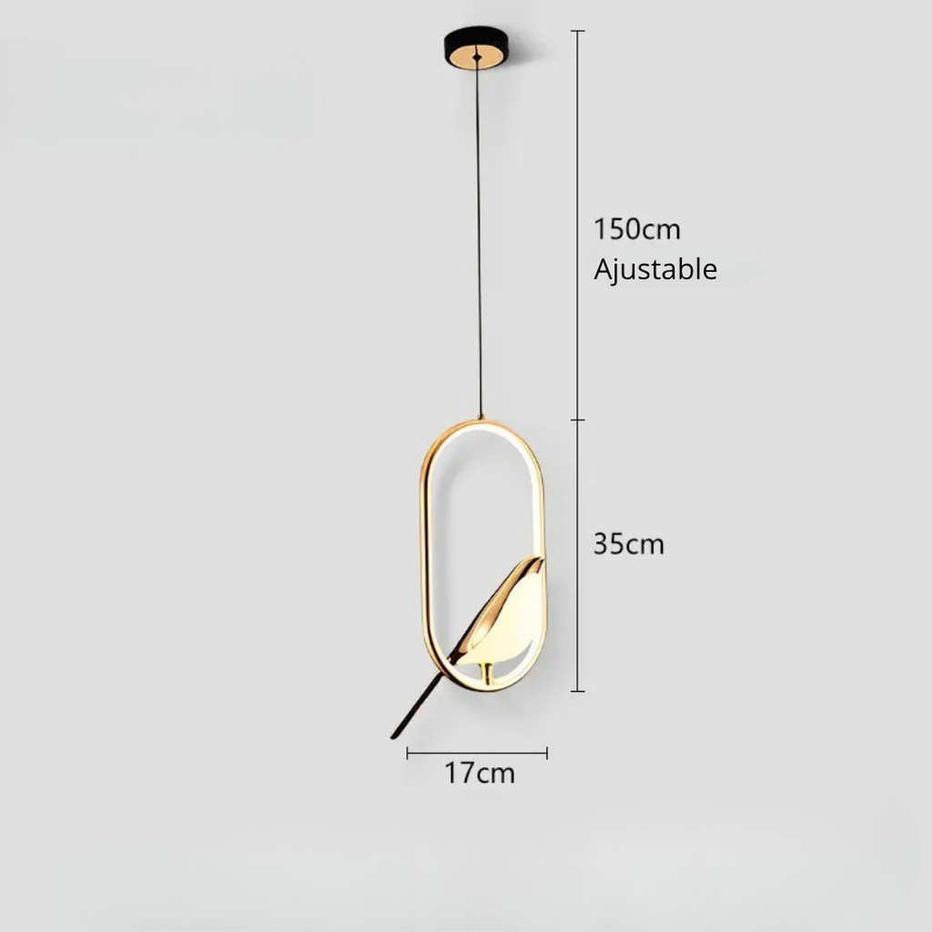Bird Pendant Light - Oval