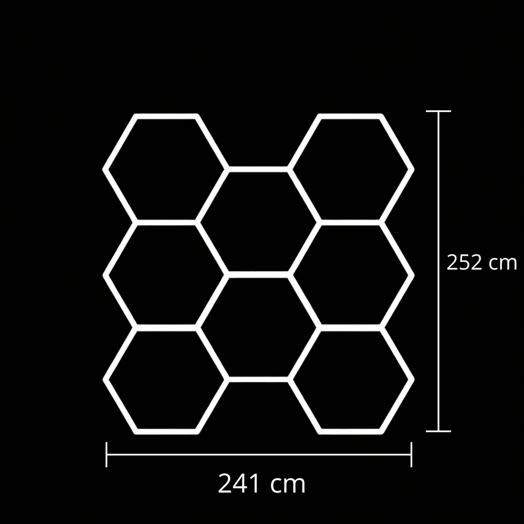 Luminaire LED héxagonal - HX8b