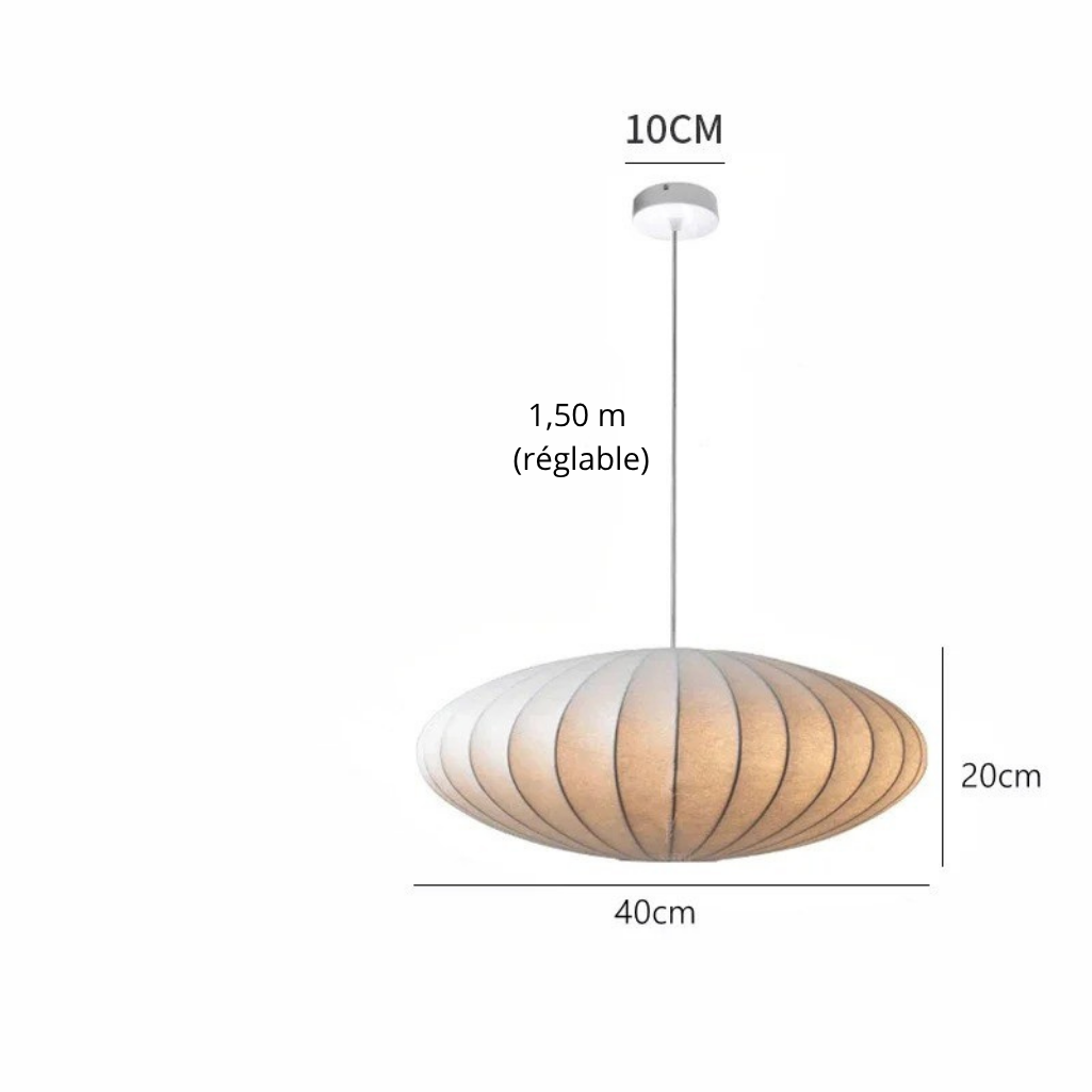 Suspension Soucoupe en Soie