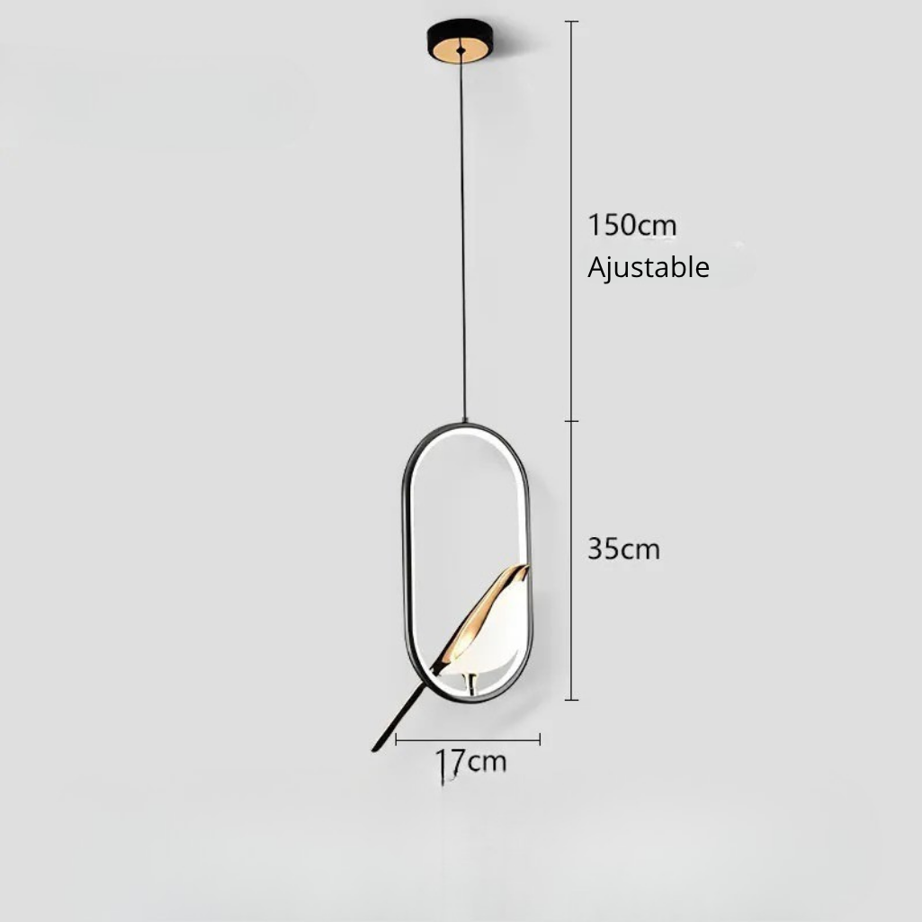 Bird Pendant Light - Oval