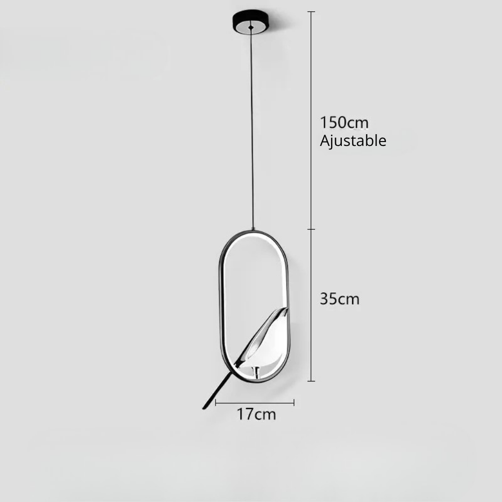 Bird Pendant Light - Oval