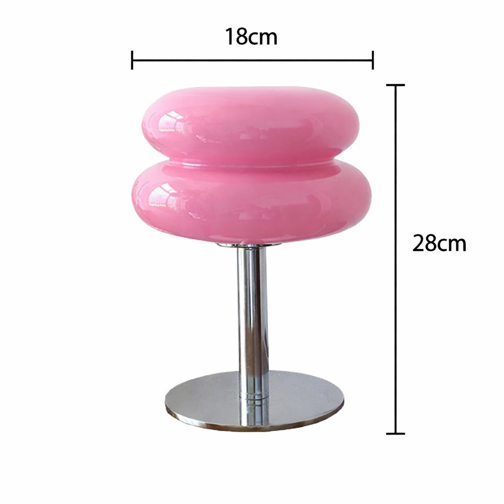 Lampe De Bureau En Verre - Rose