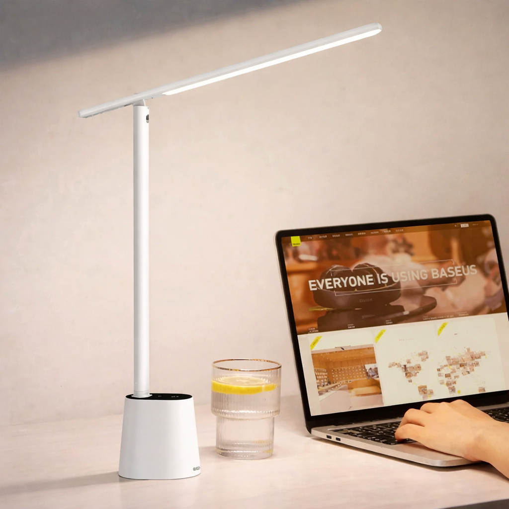 Lampe De Bureau Pliable - Blanc