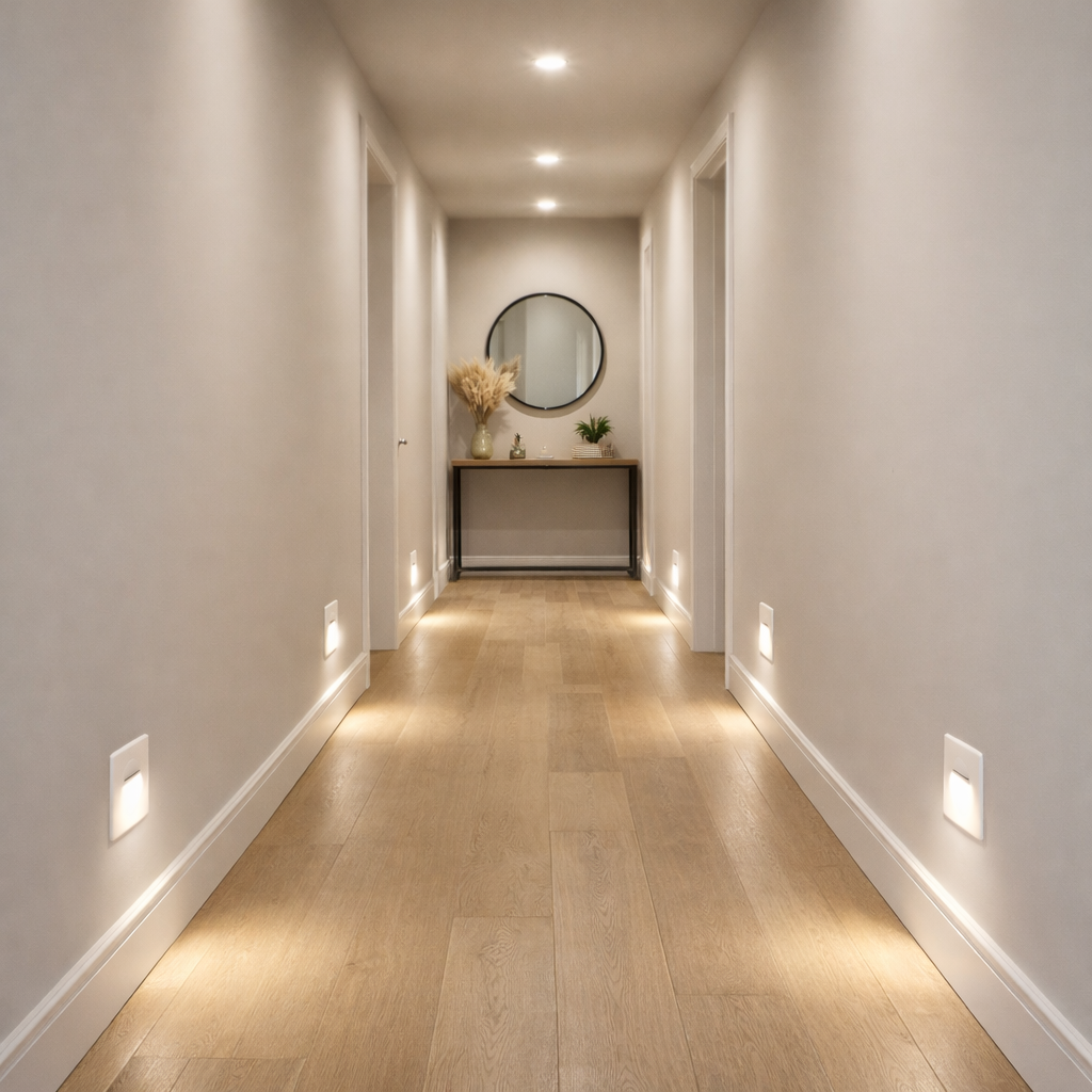 Applique Encastrée Carré 55mm - Blanc