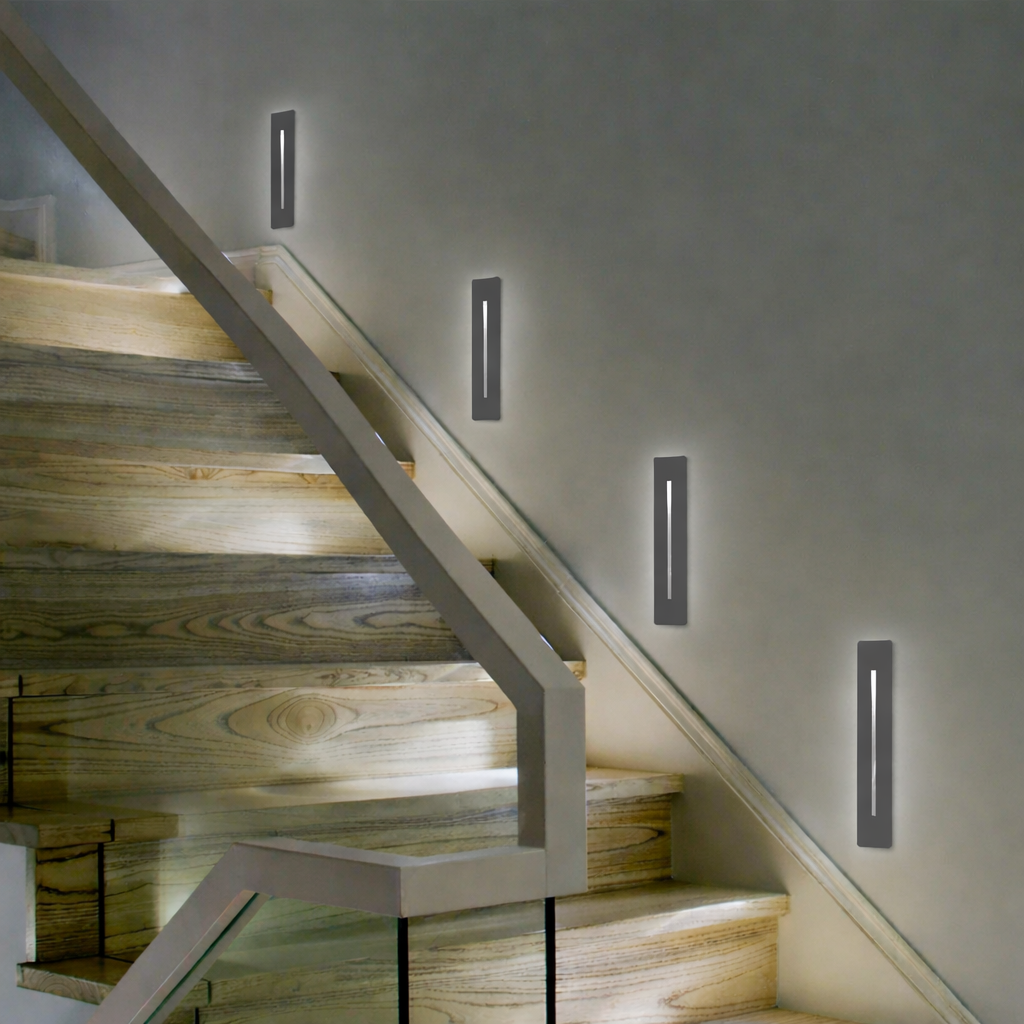 Applique Encastrée Rectangle - Gris