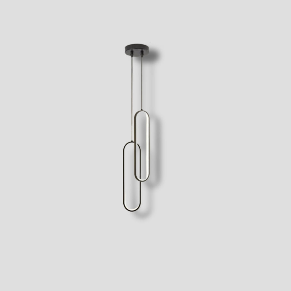 Luminaire Suspension Longue Ovale - x2