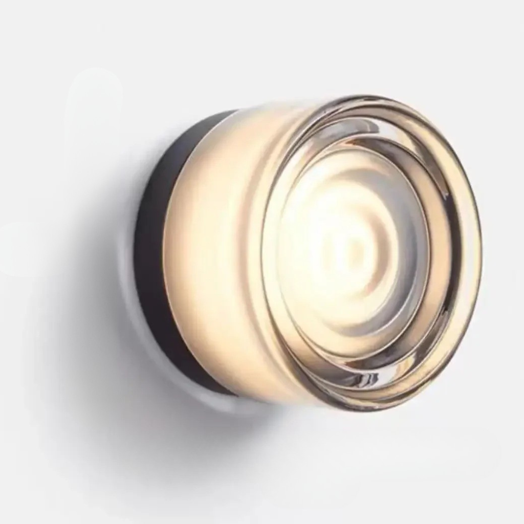 Colored Glass Wall Sconce Light Fixture - Ripple