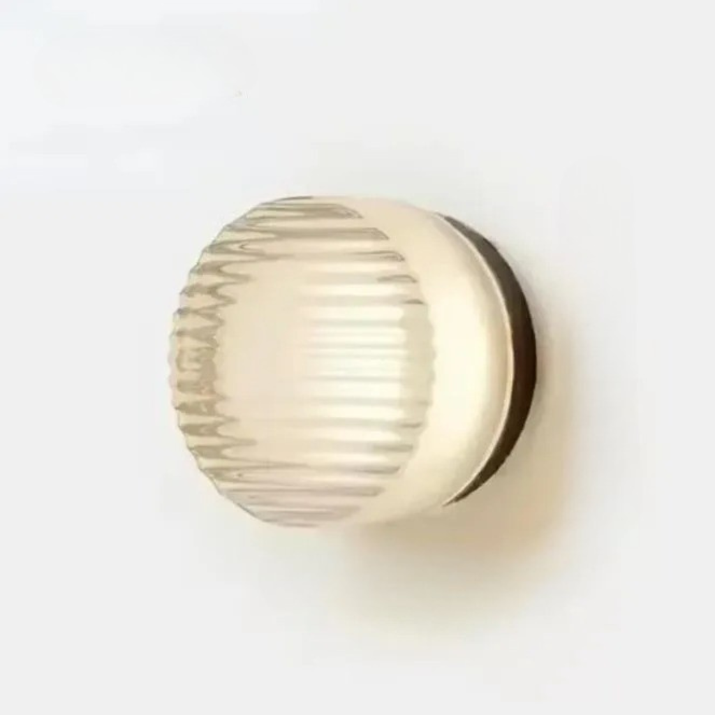 Colored Glass Wall Sconce Light Fixture - Striped