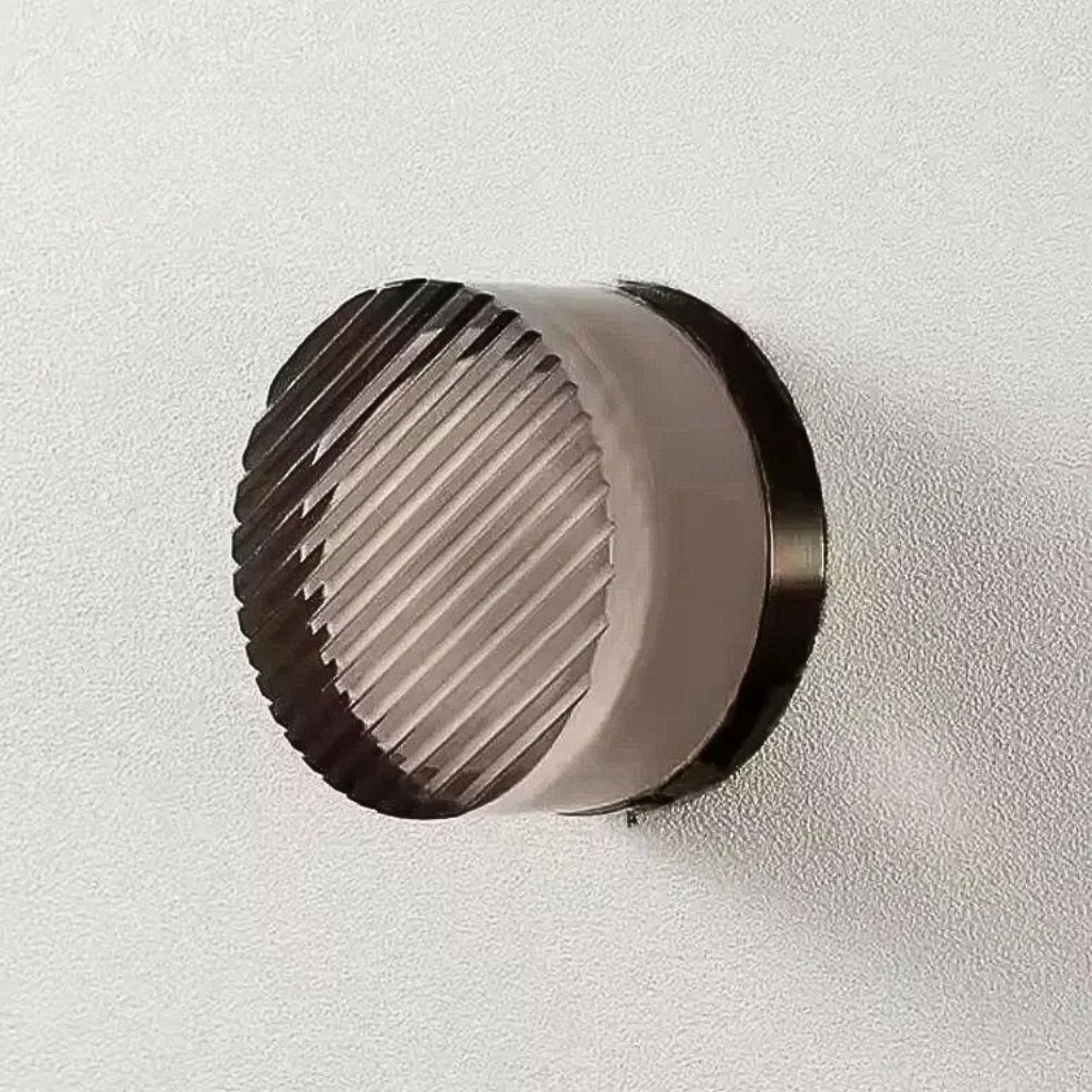 Colored Glass Wall Sconce Light Fixture - Striped