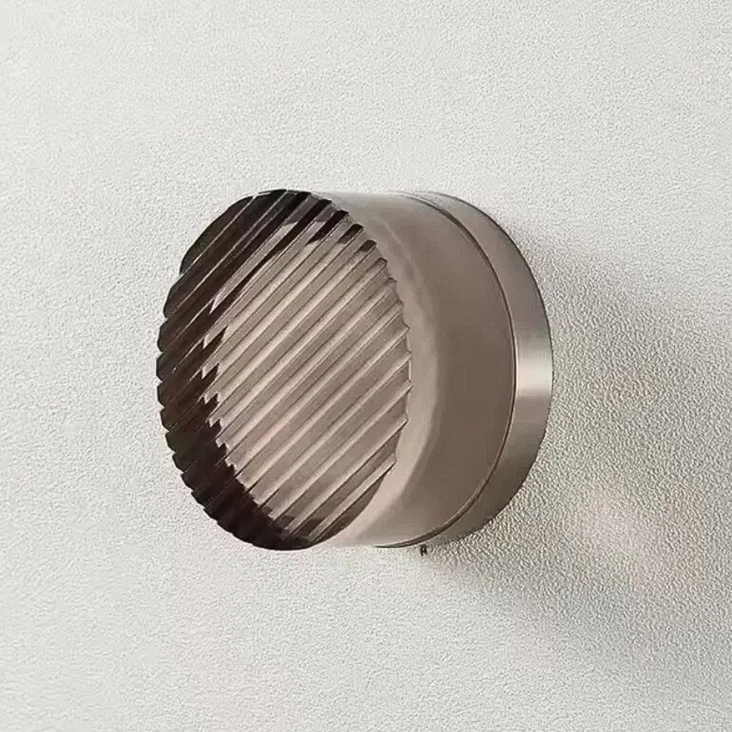 Colored Glass Wall Sconce Light Fixture - Striped