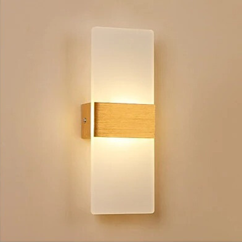 Luminaire En Verre - Or Brossé