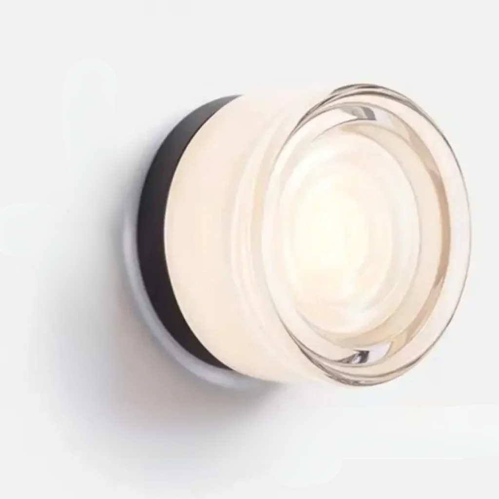 Colored Glass Wall Sconce Light Fixture - Ripple