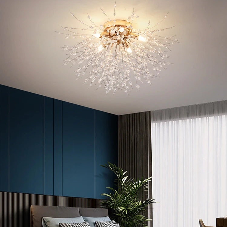 Suspension Luminaire Verre - Or