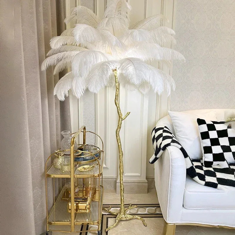 Luminaire Sur Pied - Arbre De Plumes