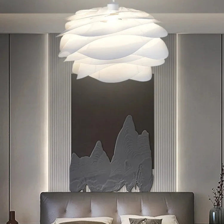 Suspension Luminaire Rose - Blanc