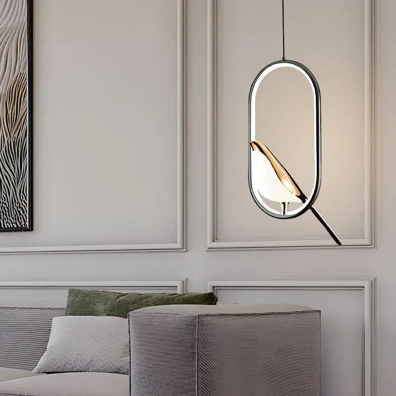 Bird Pendant Light - Oval