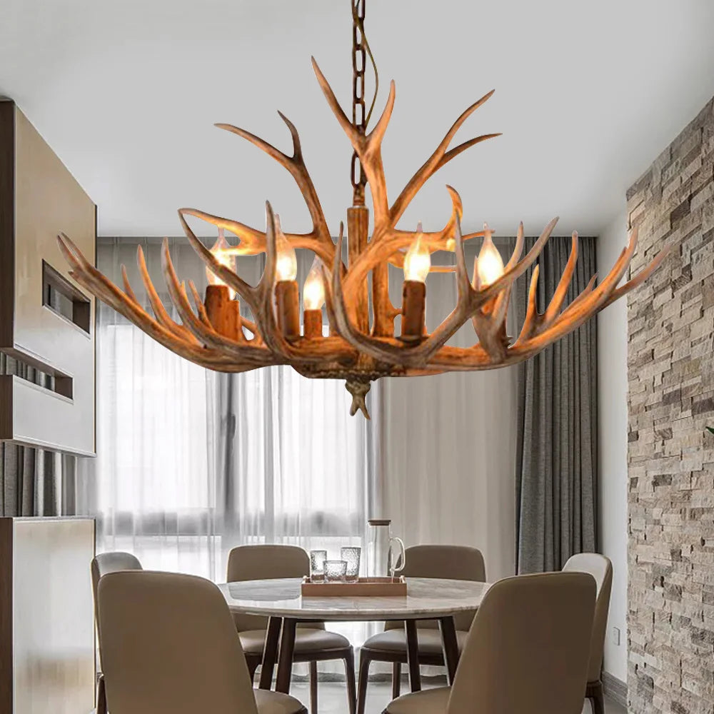 Deer Antler Pendant Light