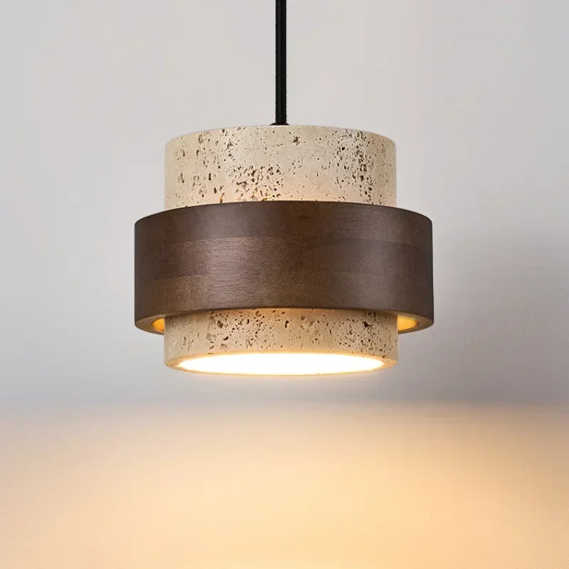 Luminaire En Bois Et Pierre