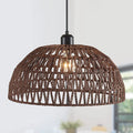 Hemp Pendant Light - Brown