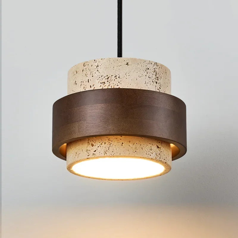 Luminaire En Bois Et Pierre