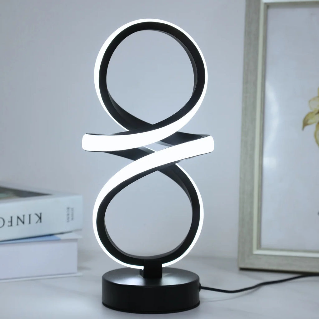 Lampe À Poser LED Torsadée
