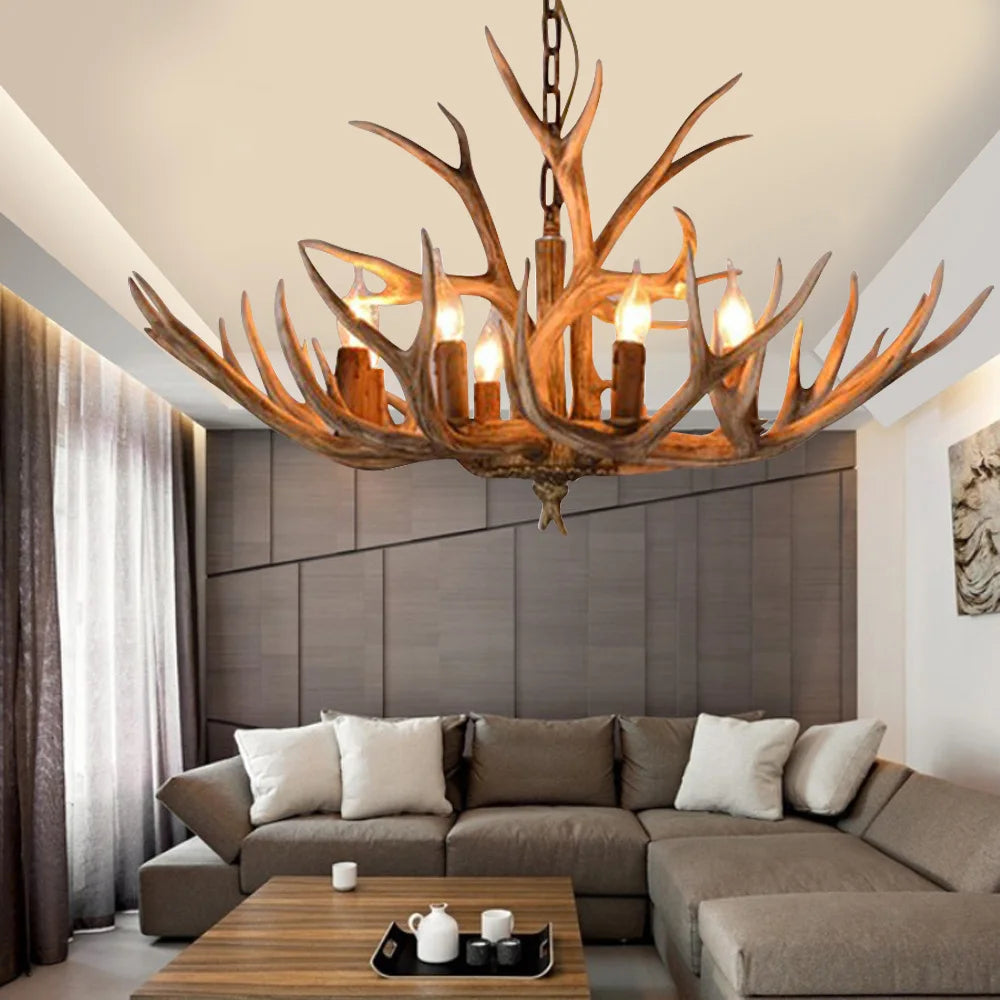 Deer Antler Pendant Light