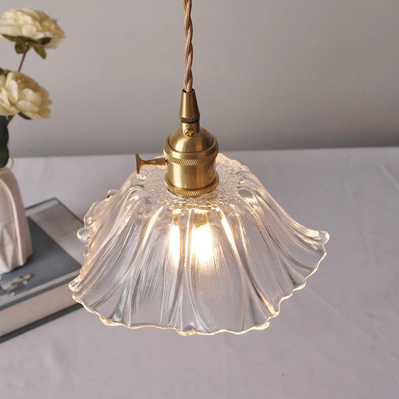 Flower Pendant Light - Closed Hanging