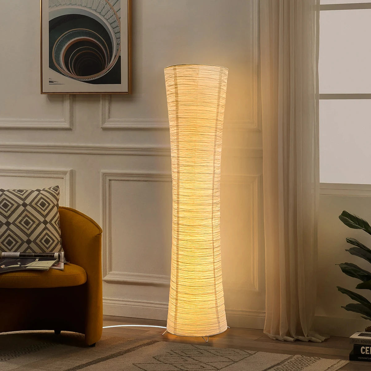 Luminaire Sur Pied En Papier
