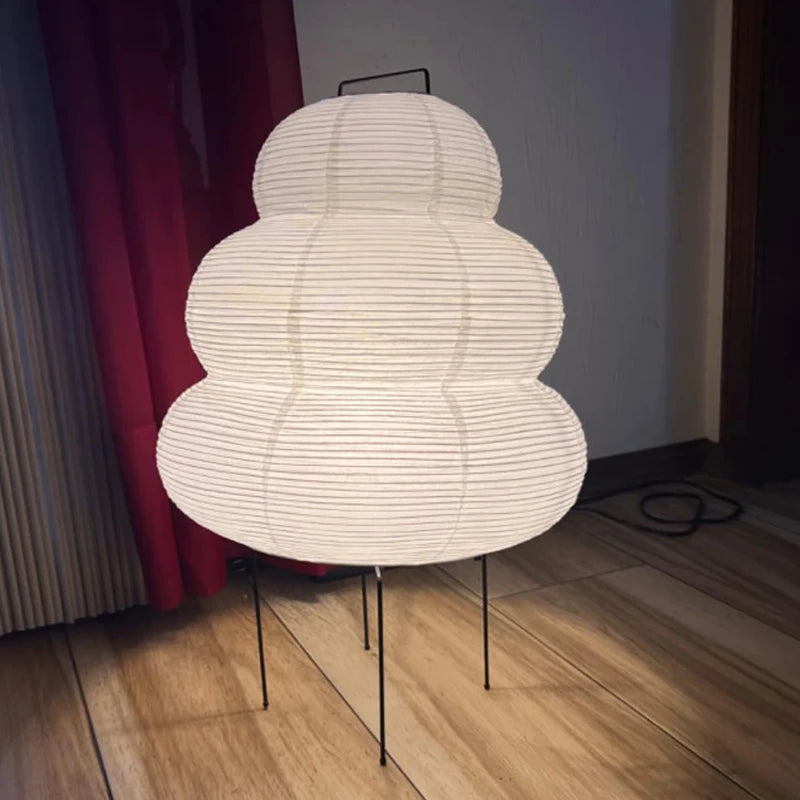 Lampe De Sol En Papier De Riz