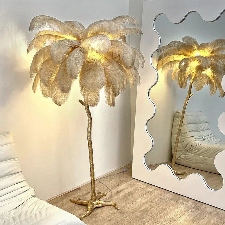 Luminaire Sur Pied - Arbre De Plumes