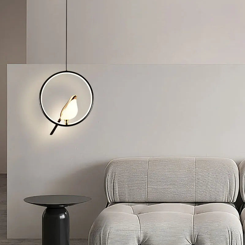 Bird Pendant Light - Round